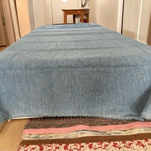 VTG Denim Duvet, Medium Blue w/ Button Closures